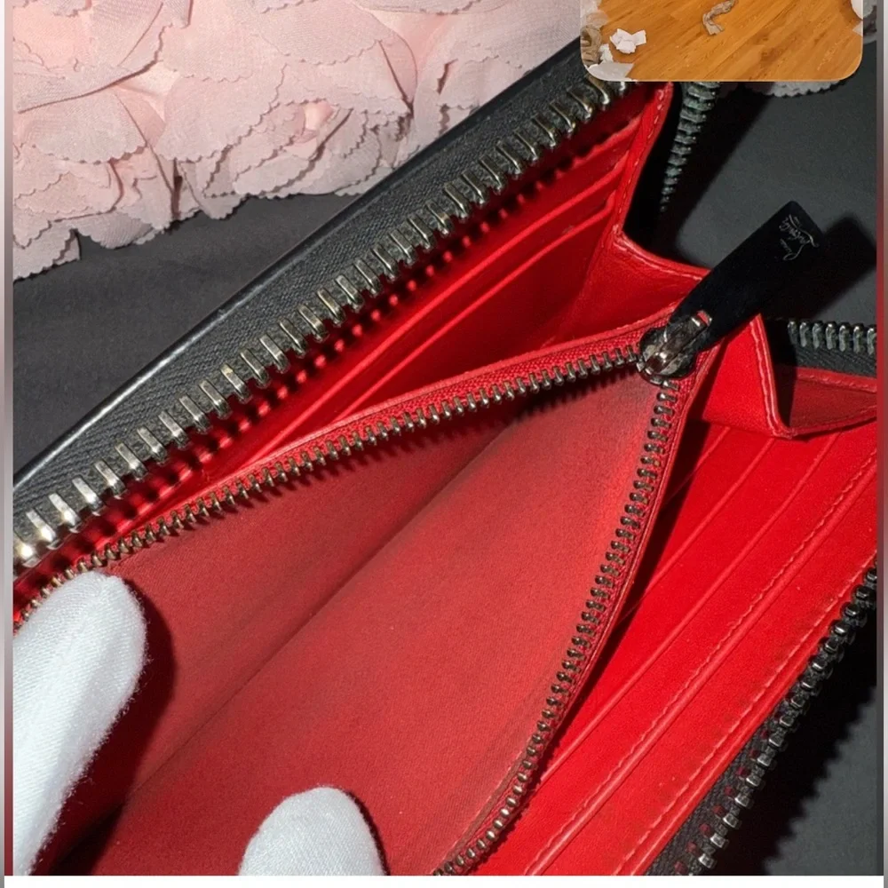 CHRISTIAN LOUBOUTIN Panettone wallet EMPIRE SPIKES in black/multi - Picture 7 of 11